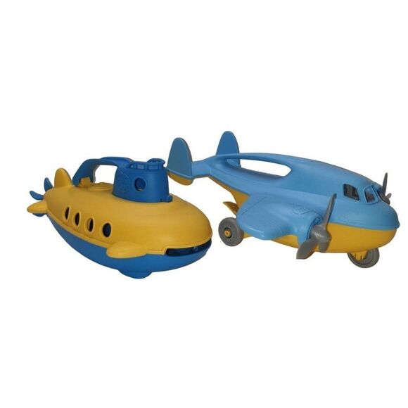 Green Toys Cargo Plane and Submarine Eco Friendly Toys Bundle NWOT - Picture 5 of 5